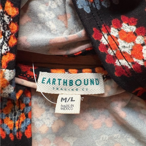 NWT EARTHBOUND Colorful Granny Square Patterned Cinch Front Bralette - Picture 4 of 6